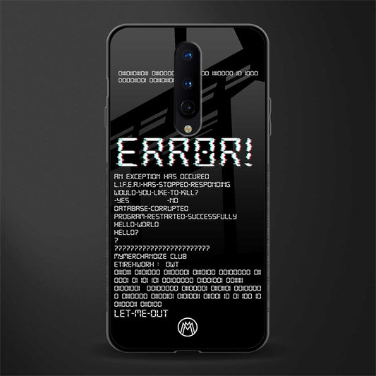 error glass case for oneplus 8 image