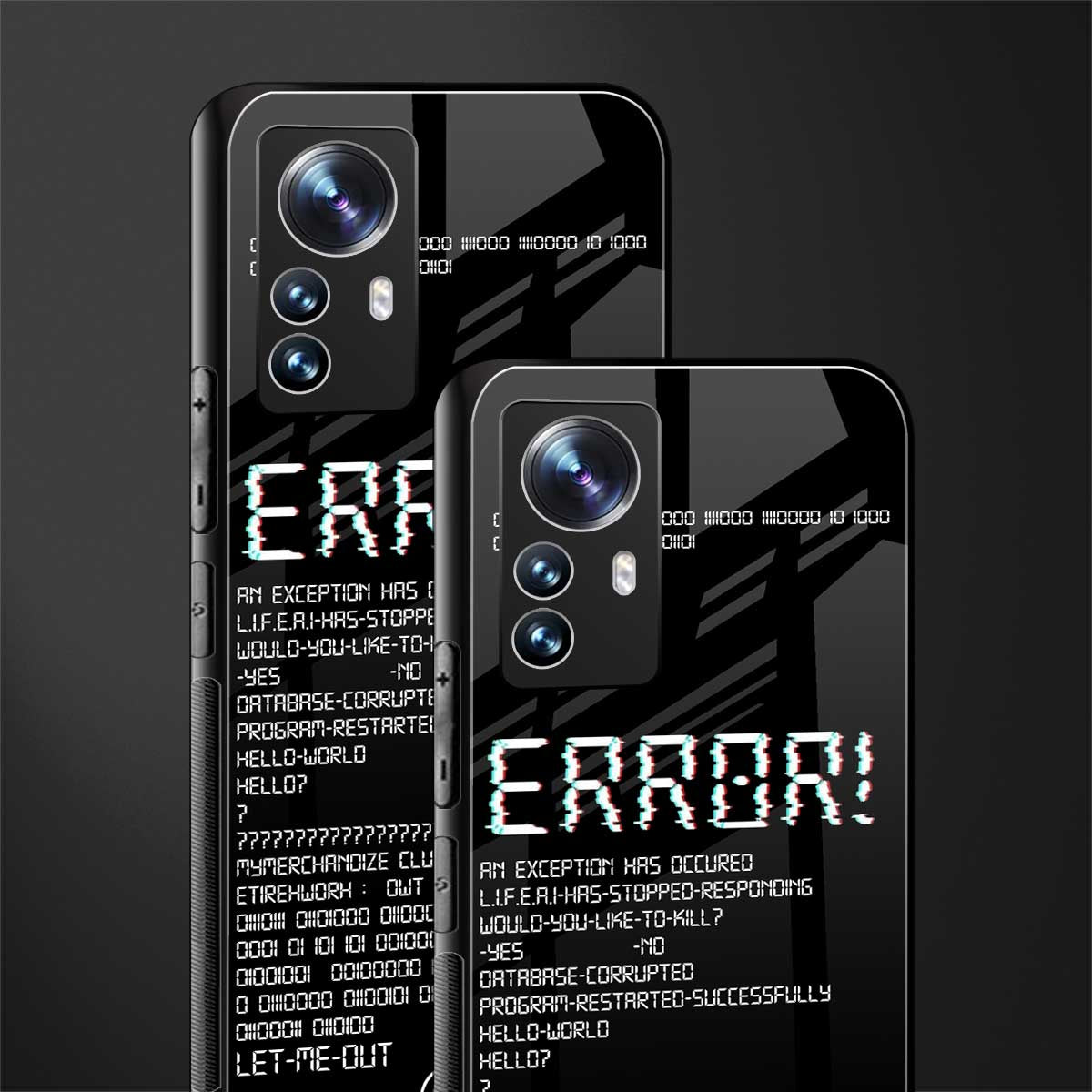 error back phone cover | glass case for xiaomi 12 pro
