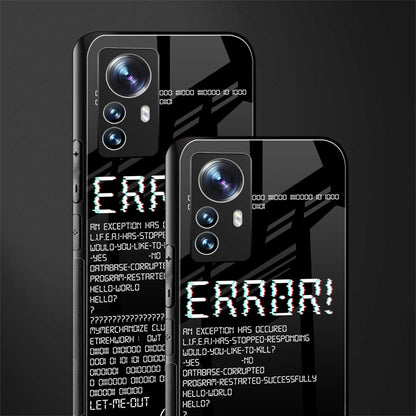 error back phone cover | glass case for xiaomi 12 pro
