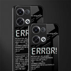 error back phone cover | glass case for oppo reno 8