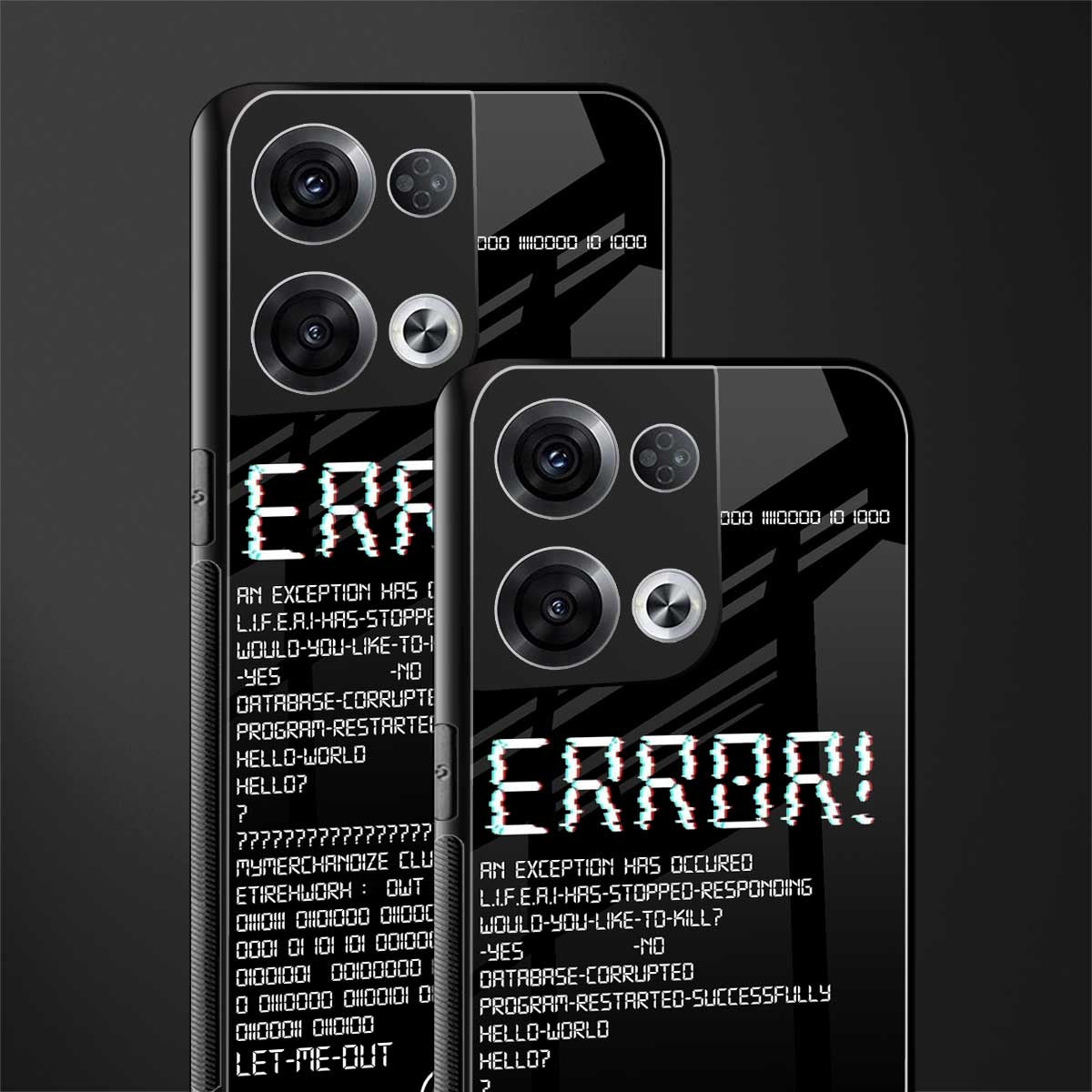 error back phone cover | glass case for oppo reno 8