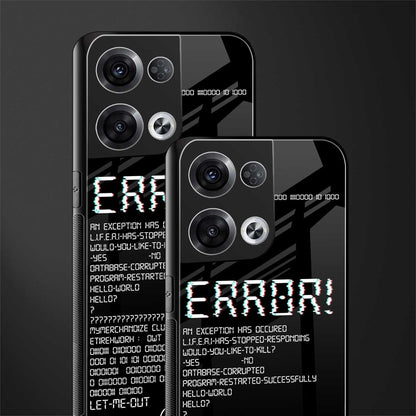 error back phone cover | glass case for oppo reno 8