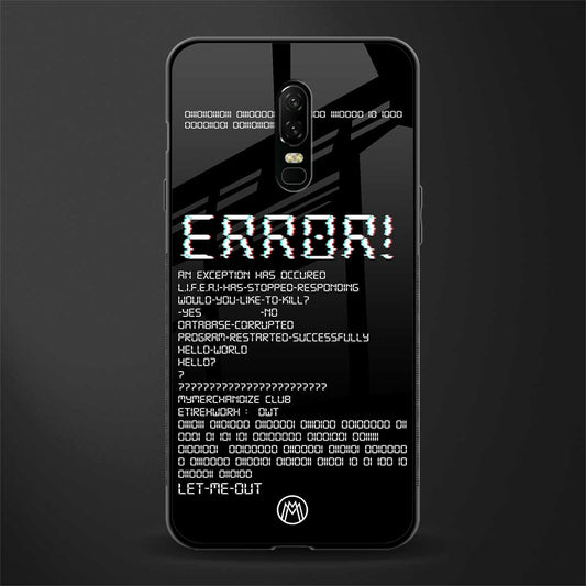 error glass case for oneplus 6 image