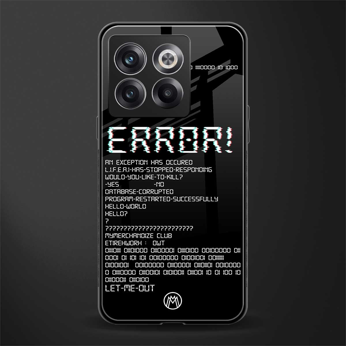 error back phone cover | glass case for oneplus 10t