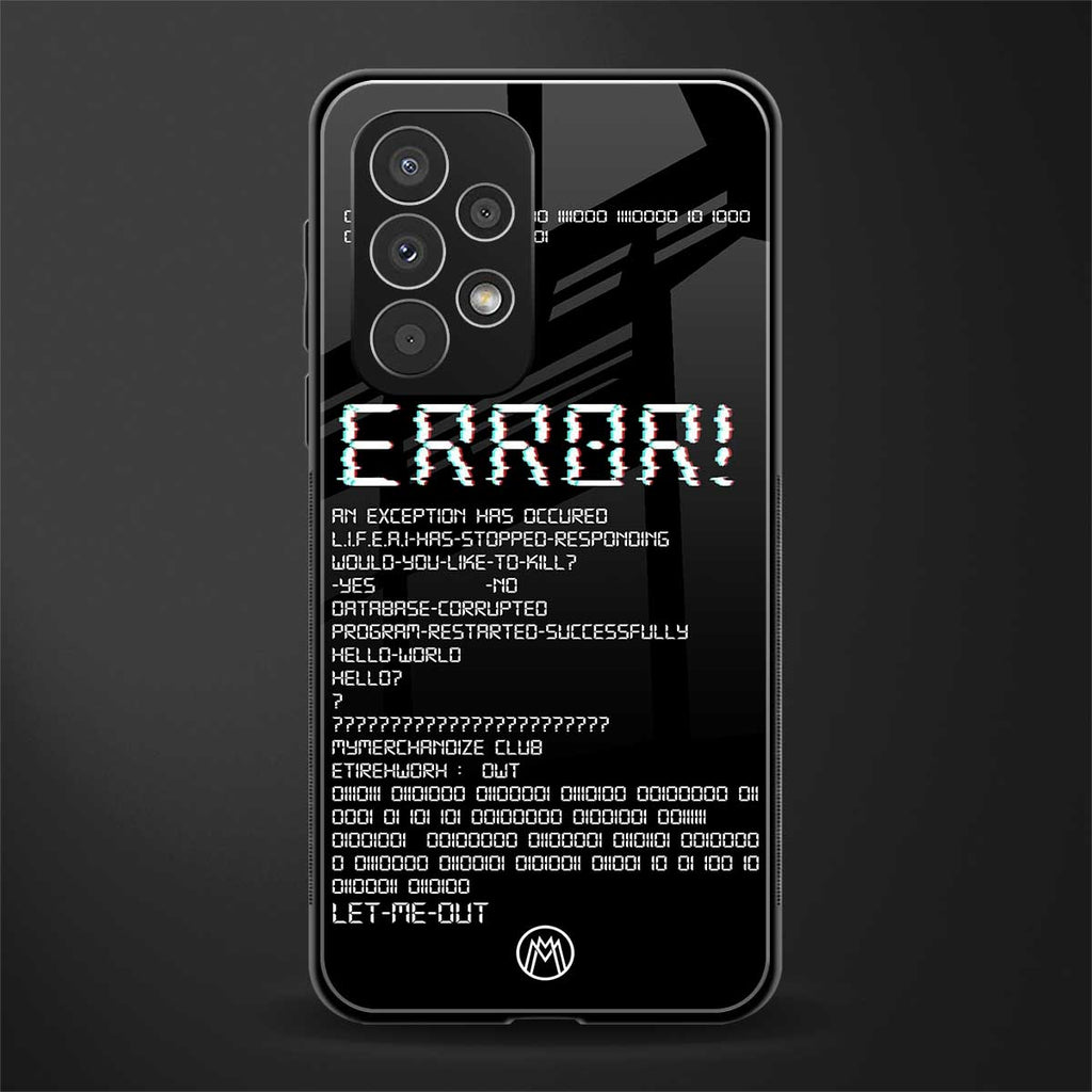 error back phone cover | glass case for samsung galaxy a33 5g