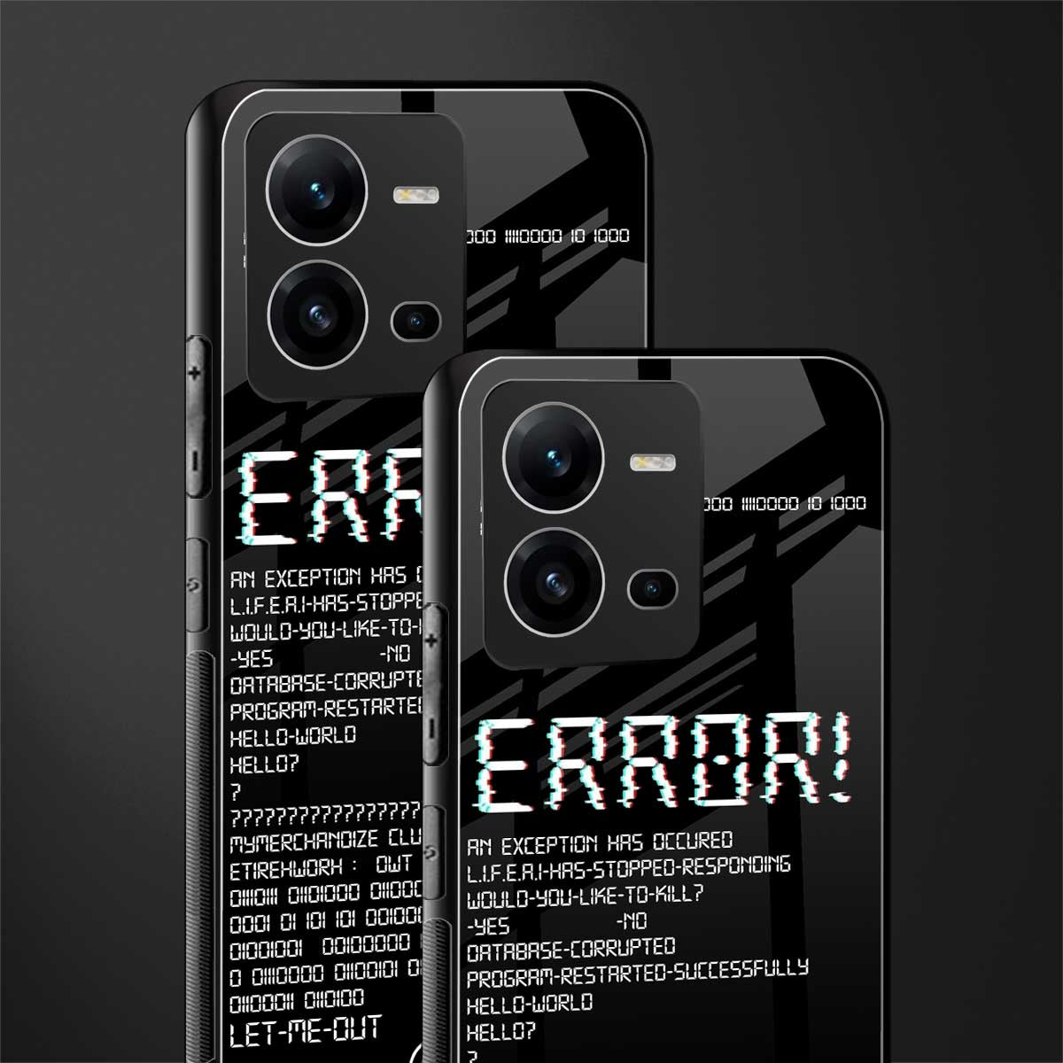 error back phone cover | glass case for vivo v25-5g