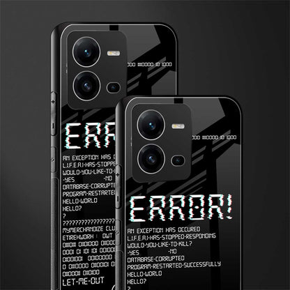 error back phone cover | glass case for vivo v25-5g