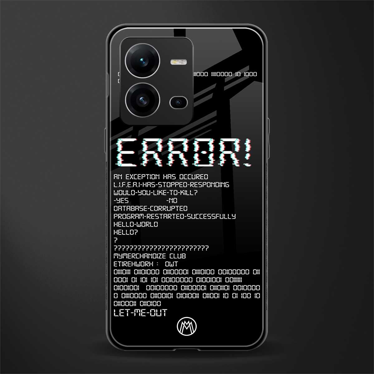 error back phone cover | glass case for vivo v25-5g