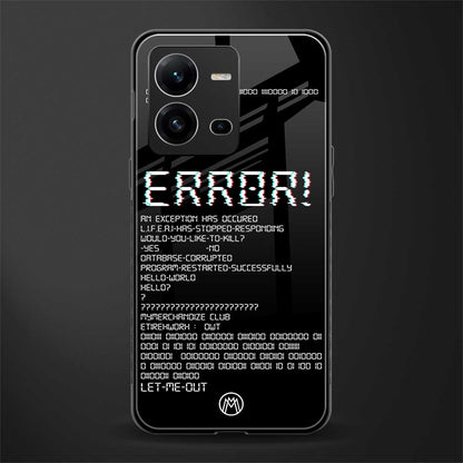 error back phone cover | glass case for vivo v25-5g