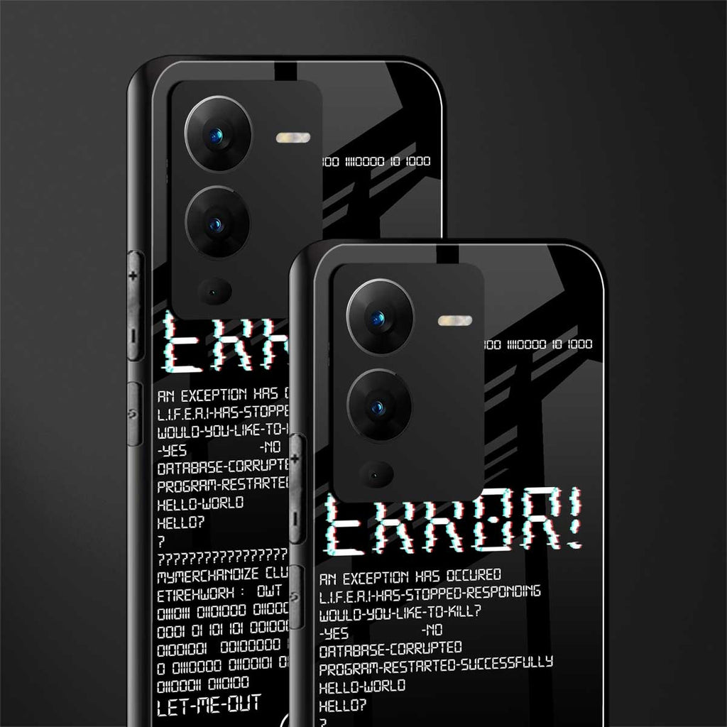 error back phone cover | glass case for vivo v25 pro 5g