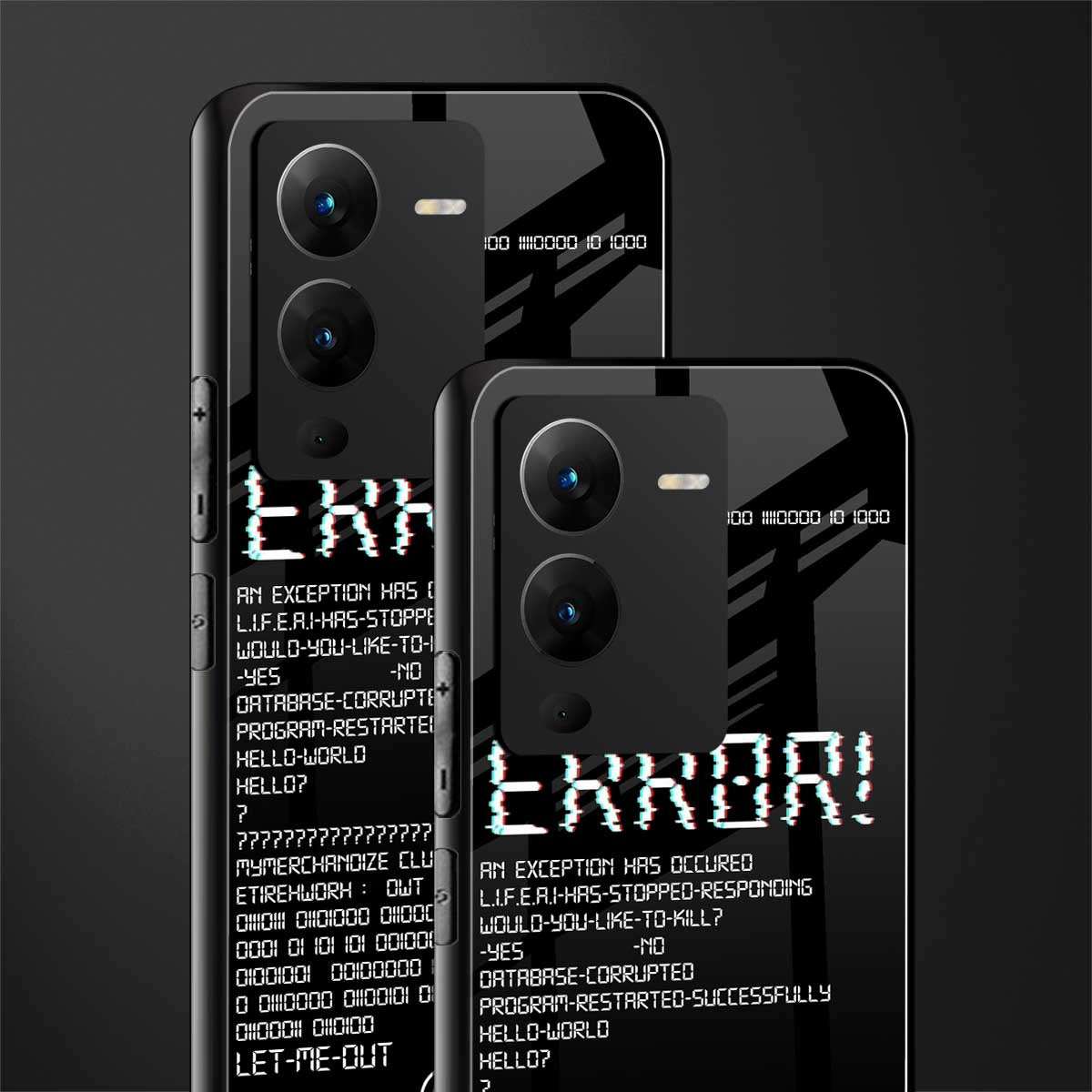 error back phone cover | glass case for vivo v25 pro 5g