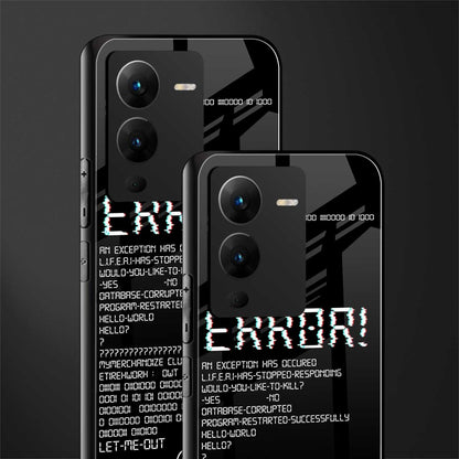 error back phone cover | glass case for vivo v25 pro 5g