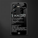 error back phone cover | glass case for vivo v25 pro 5g