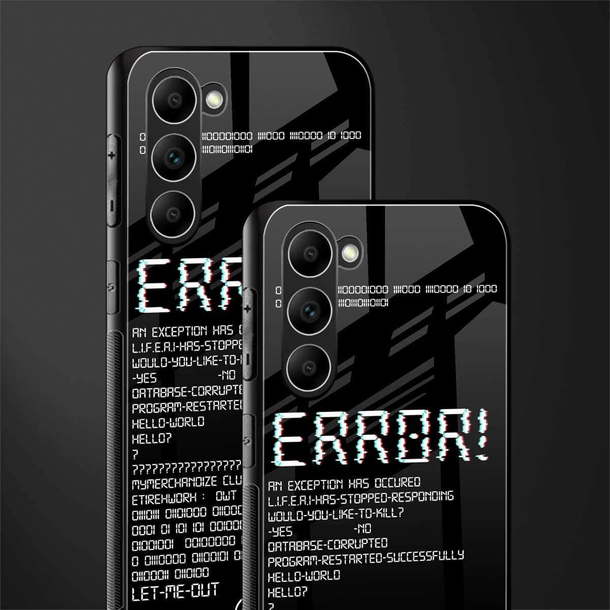 error glass case for phone case | glass case for samsung galaxy s23