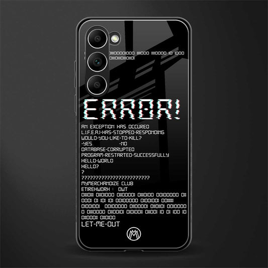 error glass case for phone case | glass case for samsung galaxy s23