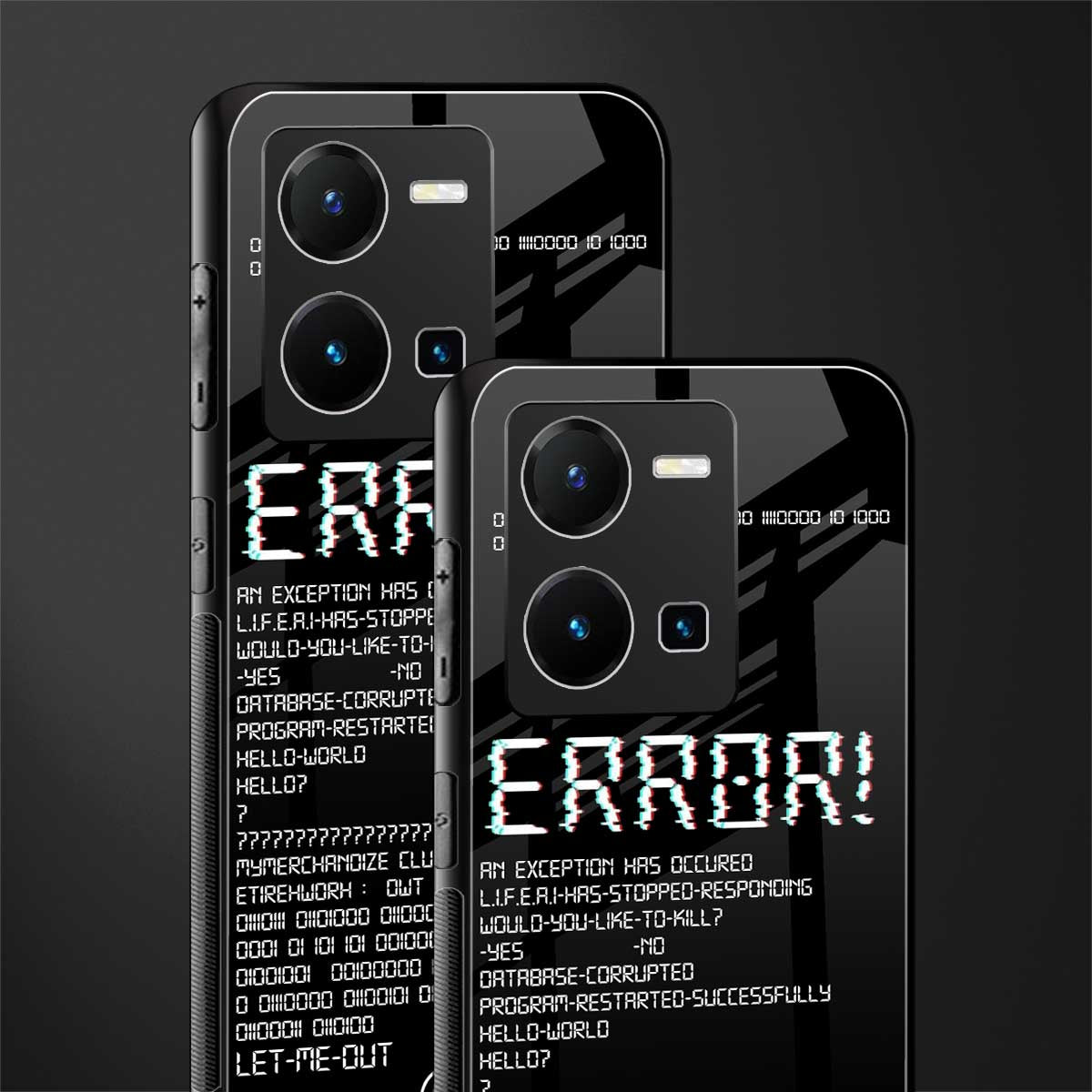 error back phone cover | glass case for vivo y35 4g