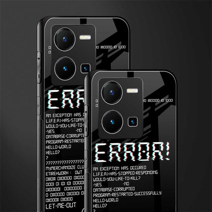 error back phone cover | glass case for vivo y35 4g