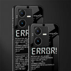 error back phone cover | glass case for vivo y22