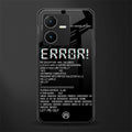 error back phone cover | glass case for vivo y22