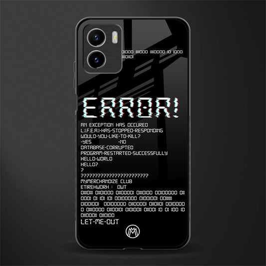 error back phone cover | glass case for vivo y15c