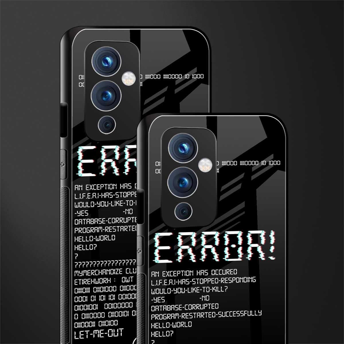 error back phone cover | glass case for oneplus 9