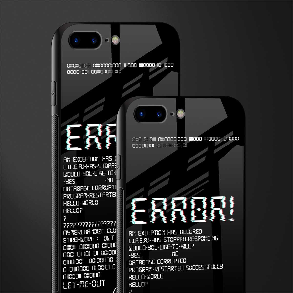 error glass case for iphone 8 plus image-2