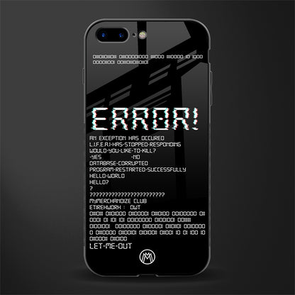 error glass case for iphone 7 plus image