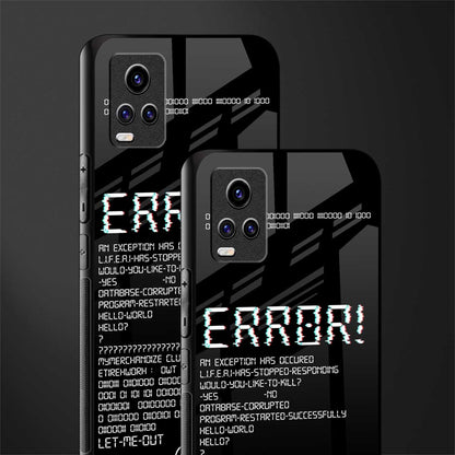 error back phone cover | glass case for vivo v21e 4g