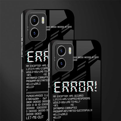error back phone cover | glass case for vivo y72