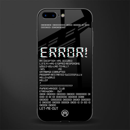 error glass case for iphone 8 plus image