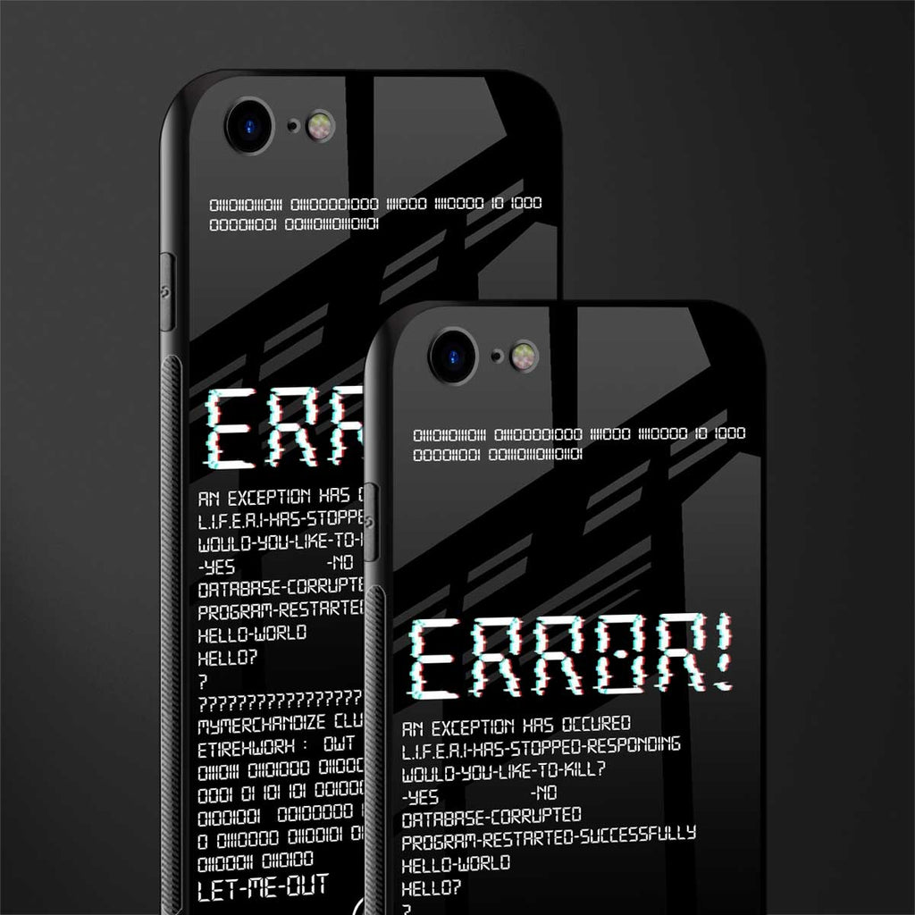error glass case for iphone se 2020 image-2