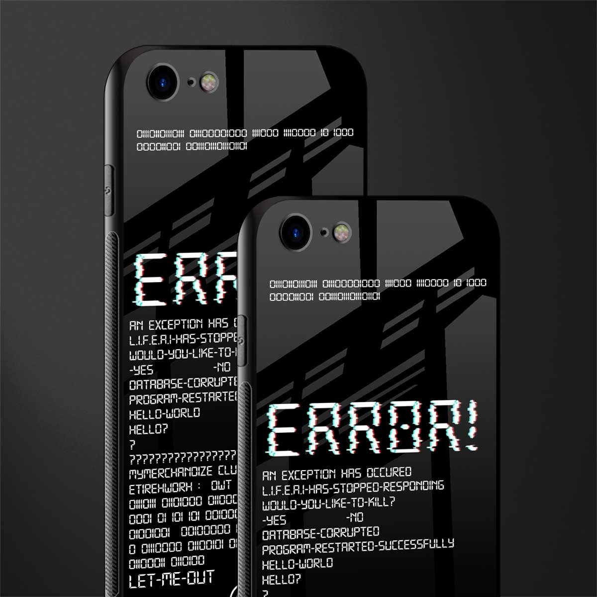 error glass case for iphone se 2020 image-2
