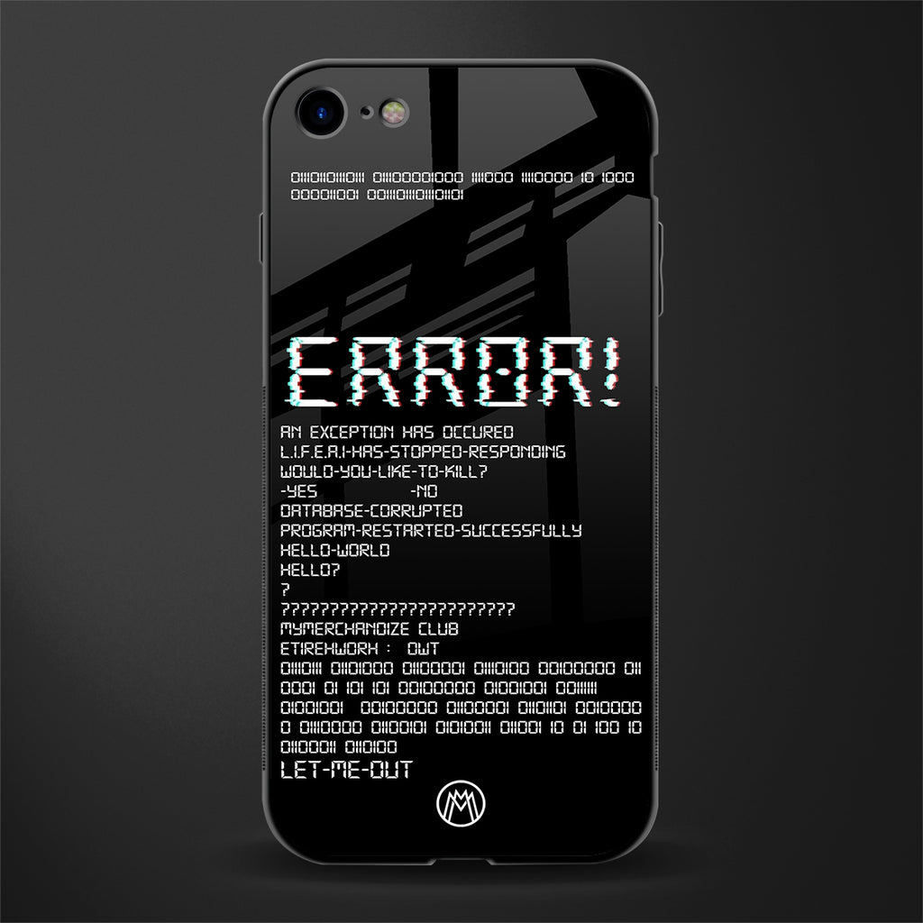 error glass case for iphone se 2020 image