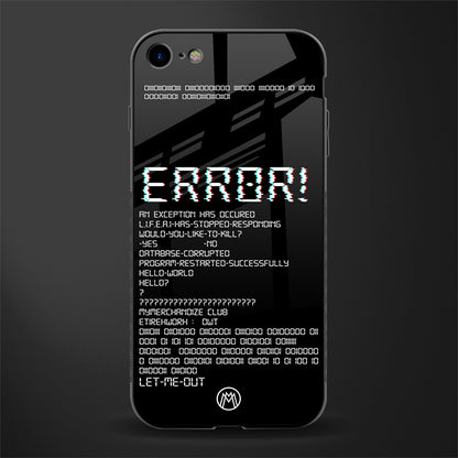 error glass case for iphone se 2020 image