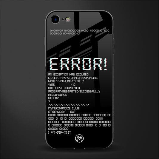 error glass case for iphone 8 image