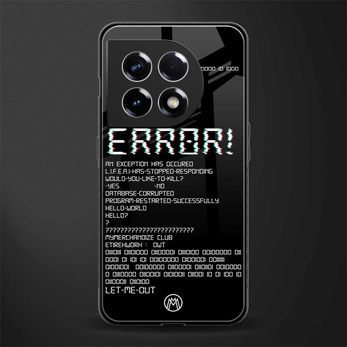 error back phone cover | glass case for oneplus 11