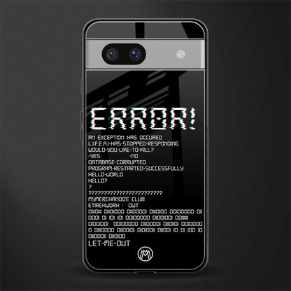 error back phone cover | glass case for Google Pixel 7A