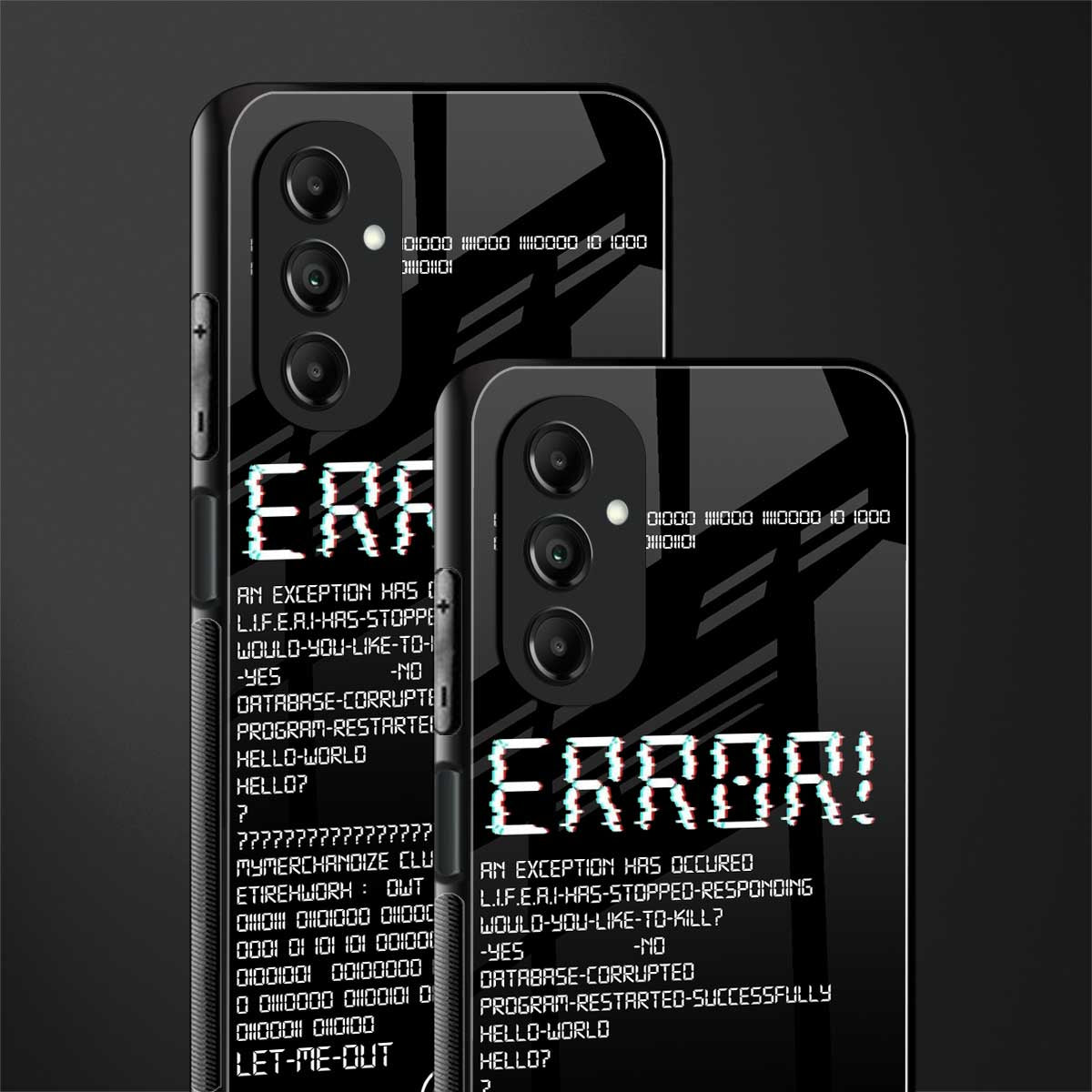error back phone cover | glass case for samsung galaxy a14 5g