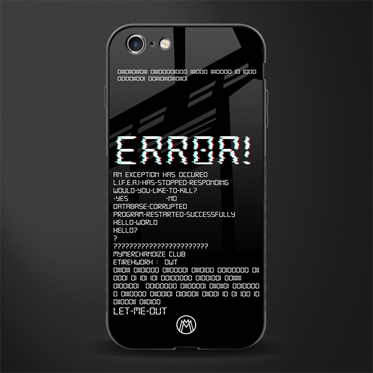 error glass case for iphone 6s plus image
