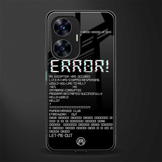 error back phone cover | glass case for realme c55