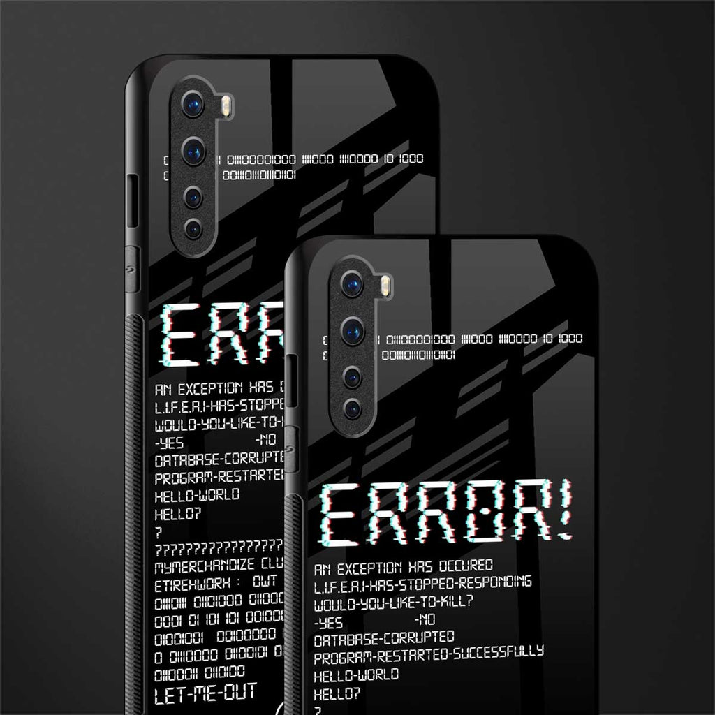 error glass case for oneplus nord ac2001 image-2