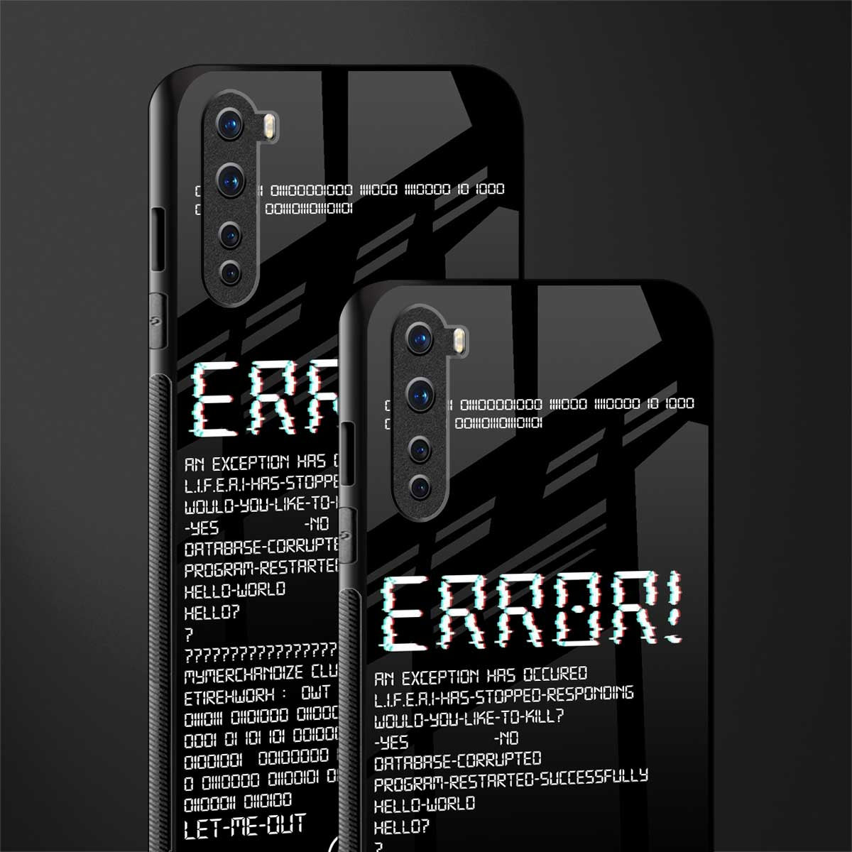 error glass case for oneplus nord ac2001 image-2