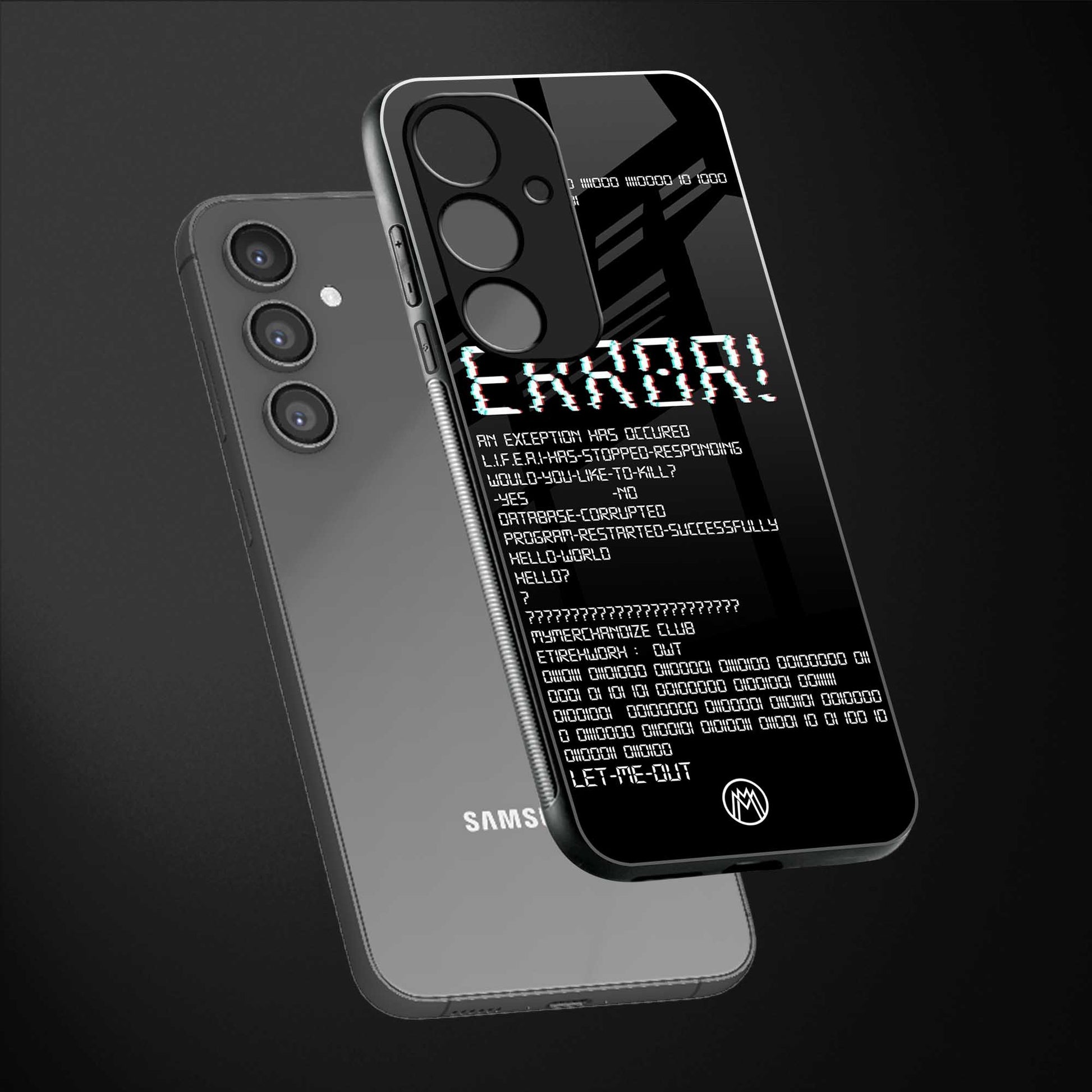 error back phone cover | glass case for samsung galaxy s23 fe 5g