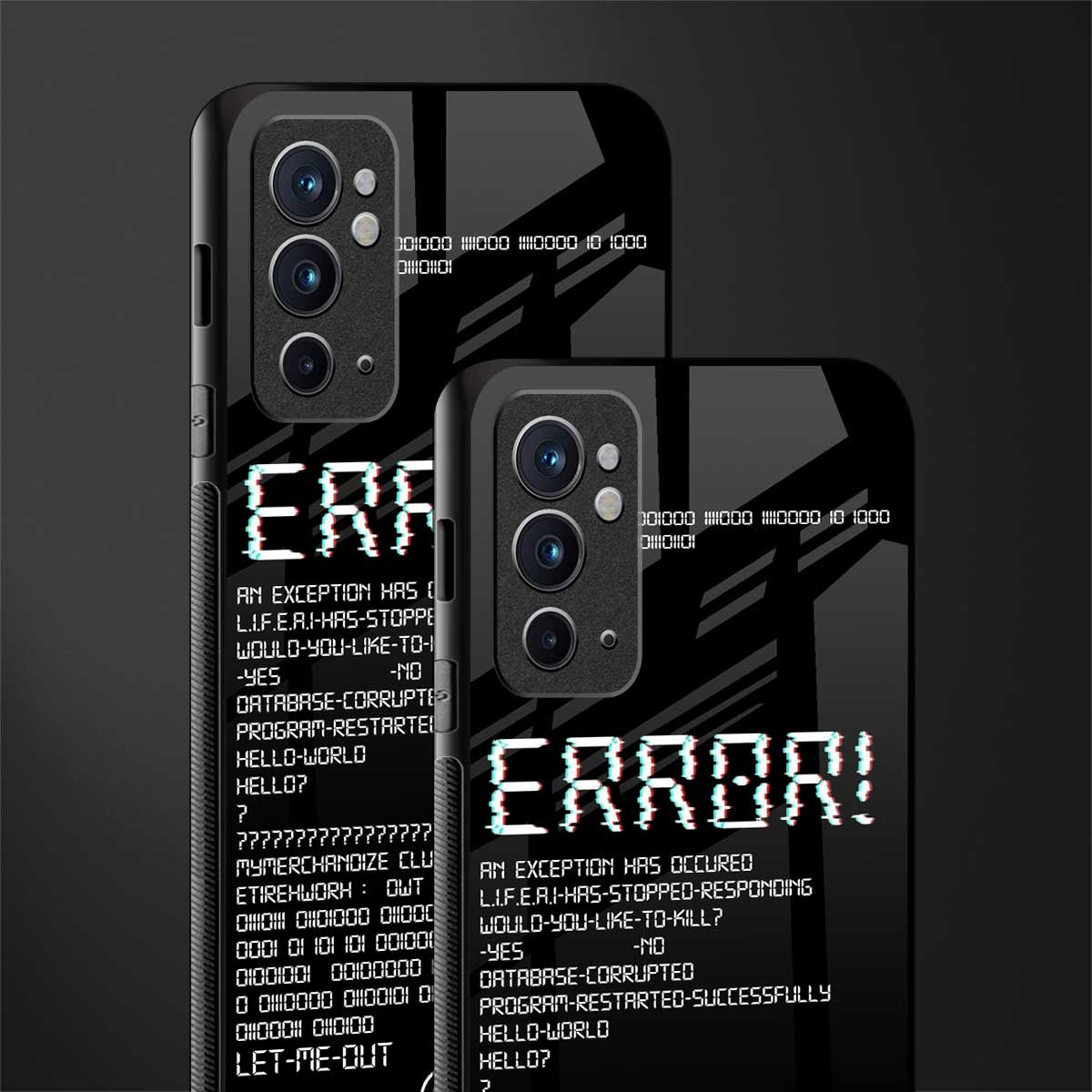 error glass case for oneplus 9rt image-2