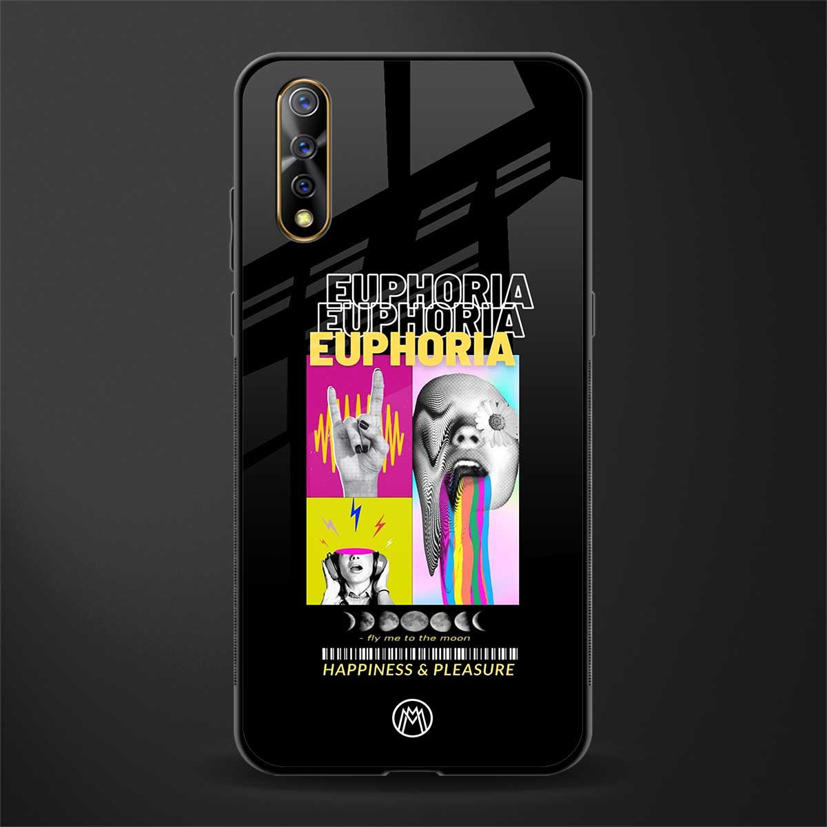 euphoria glass case for vivo s1 image