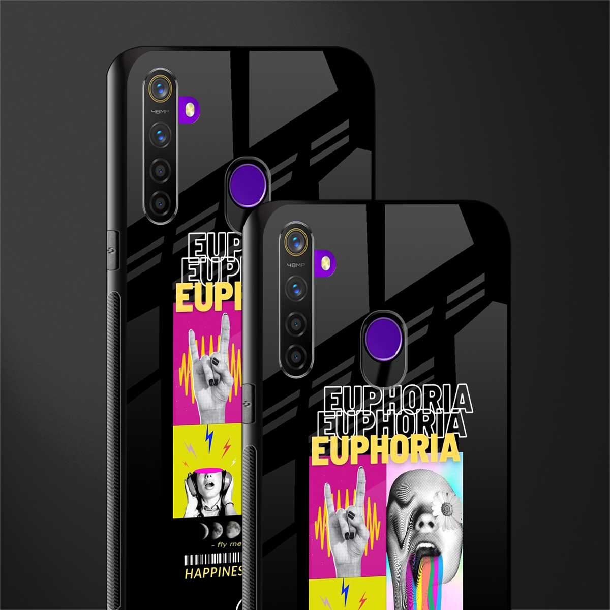 euphoria glass case for realme 5i image-2
