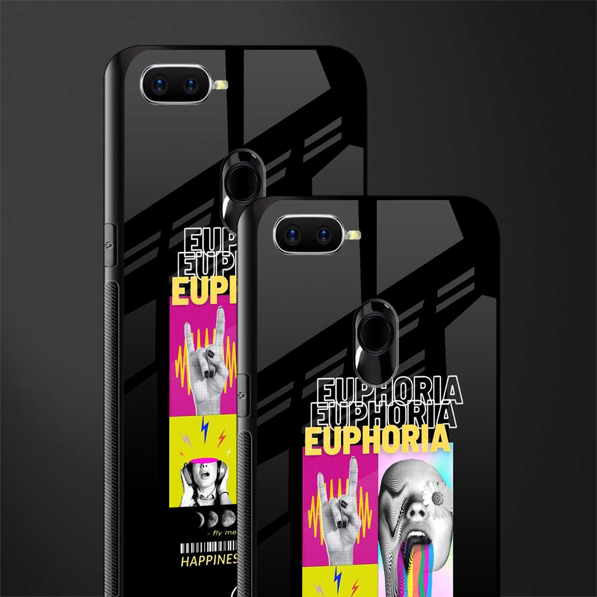 euphoria glass case for oppo a12 image-2