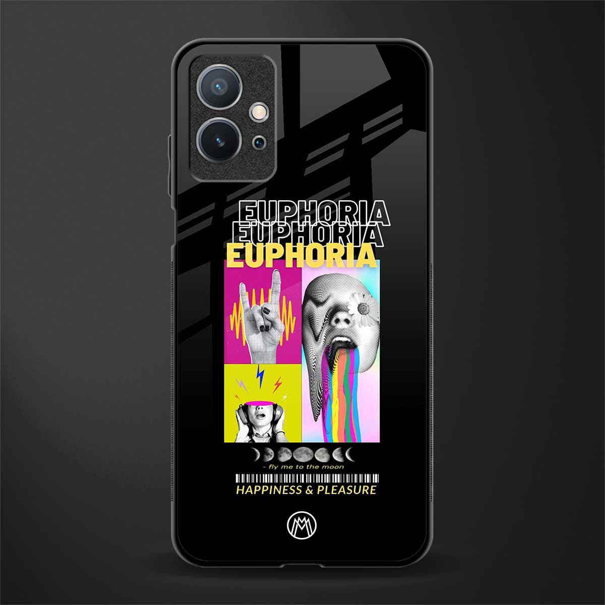 euphoria glass case for vivo y75 5g image