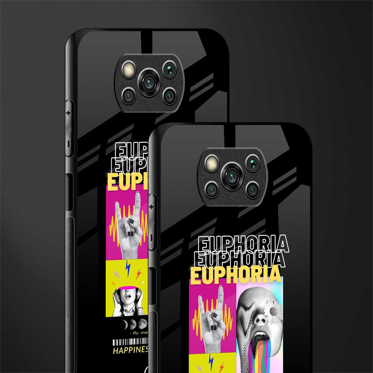 euphoria glass case for poco x3 image-2