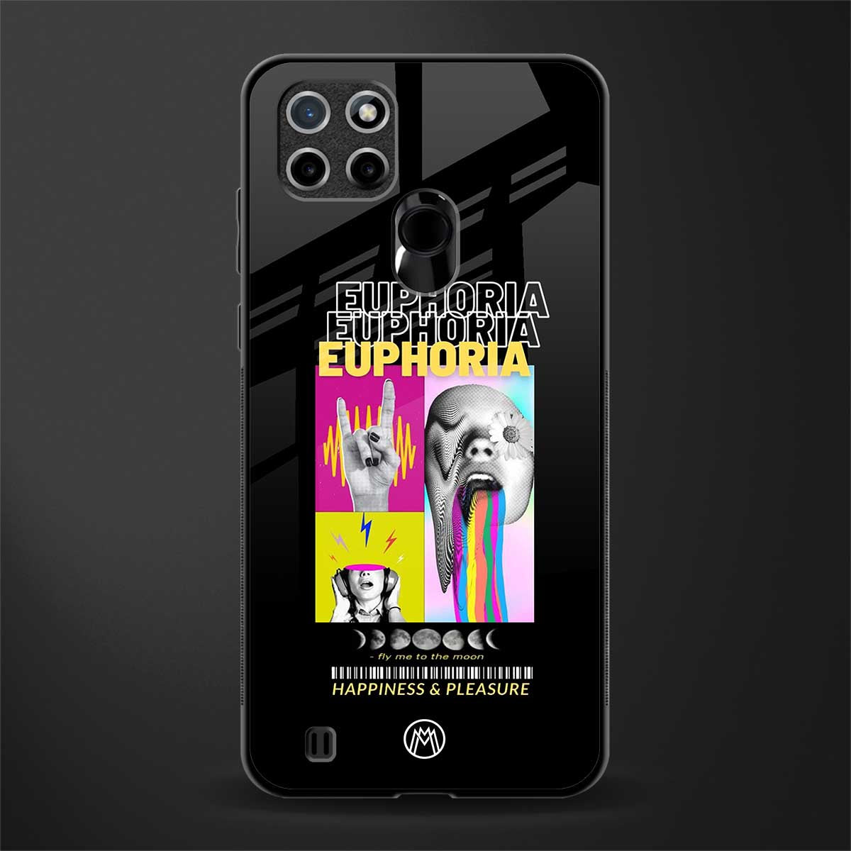 euphoria glass case for realme c21 image